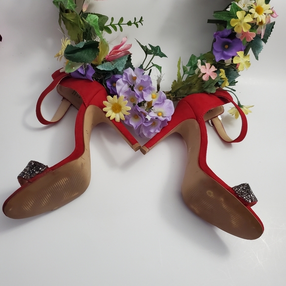Aldo Red Sparkle Shoes - Picture 4 of 12